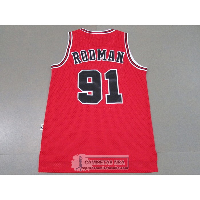 Camiseta Chicago Bulls Dennis Rodman Mitchell & Ness 1997-98 Rojo